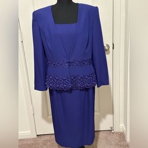 Nah Nah Collection 2 pc fully lined jacket & dress for women